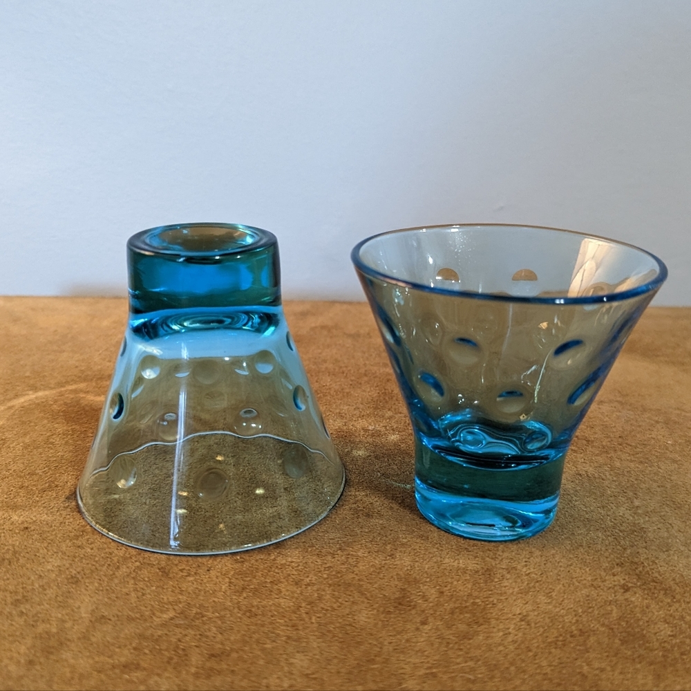 Vintage Blue Dot Glasses - Picture 4 of 5